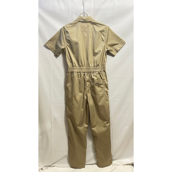 Dickies Unisex Khaki Tan Short Sleeve Zip Front Utility Coveralls Jumpsuit Small - Picture 15 of 16
